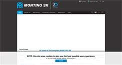 Desktop Screenshot of monting-sk.si