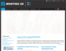 Tablet Screenshot of monting-sk.si